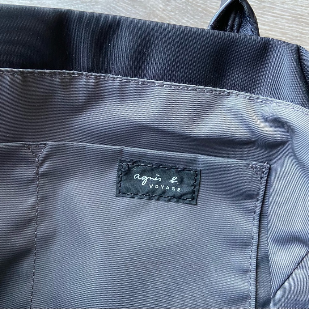 Agnes B Nylon Handbag Tote - Picture 9 of 15